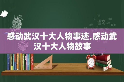 感动武汉十大人物事迹,感动武汉十大人物故事