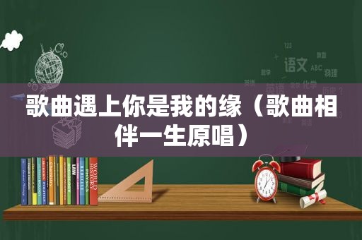 歌曲遇上你是我的缘（歌曲相伴一生原唱）