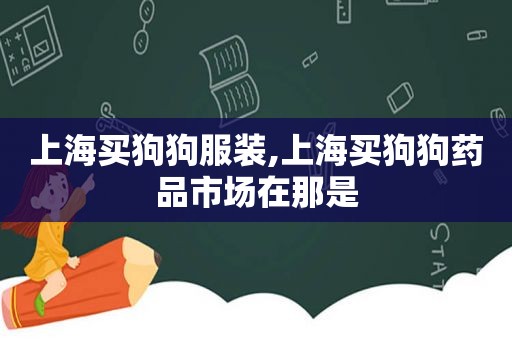 上海买狗狗服装,上海买狗狗药品市场在那是