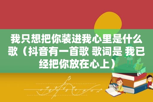 我只想把你装进我心里是什么歌（抖音有一首歌 歌词是 我已经把你放在心上）