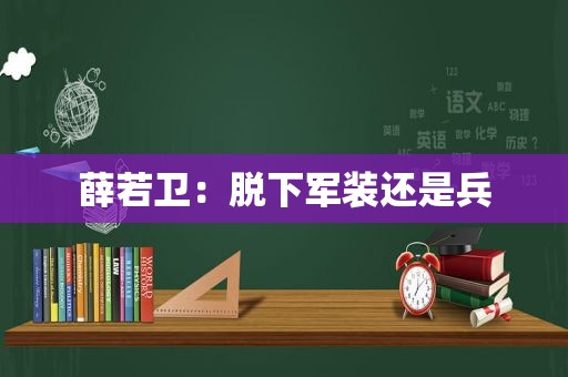 薛若卫：脱下军装还是兵