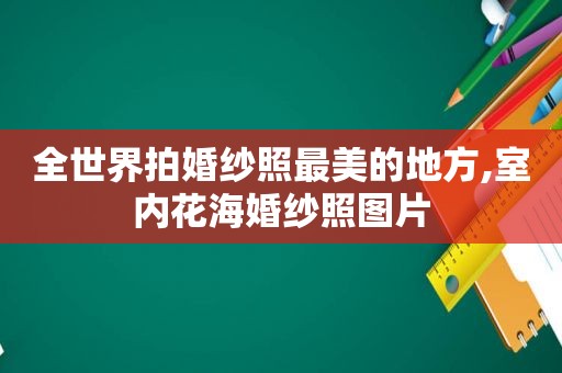 全世界拍婚纱照最美的地方,室内花海婚纱照图片