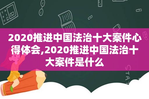 2020推进中国法治十大案件心得体会,2020推进中国法治十大案件是什么