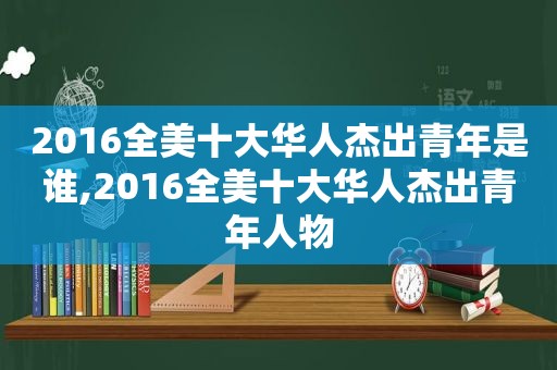 2016全美十大华人杰出青年是谁,2016全美十大华人杰出青年人物