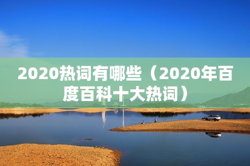 2020热词有哪些（2020年百度百科十大热词）