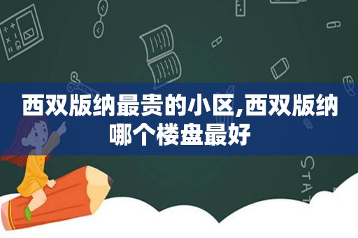 西双版纳最贵的小区,西双版纳哪个楼盘最好