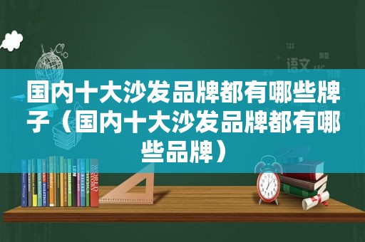 国内十大沙发品牌都有哪些牌子（国内十大沙发品牌都有哪些品牌）