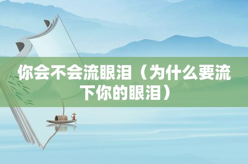 你会不会流眼泪（为什么要流下你的眼泪）