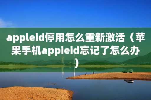 appleid停用怎么重新激活（苹果手机appieid忘记了怎么办）