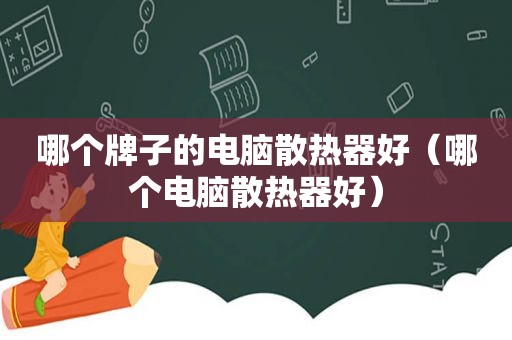 哪个牌子的电脑散热器好（哪个电脑散热器好）