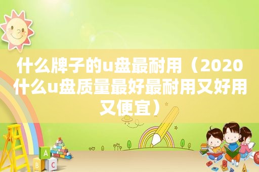 什么牌子的u盘最耐用（2020什么u盘质量最好最耐用又好用又便宜）