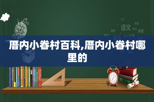 厝内小眷村百科,厝内小眷村哪里的