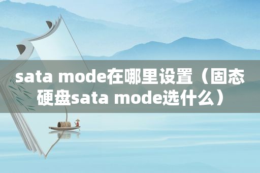 sata mode在哪里设置（固态硬盘sata mode选什么）