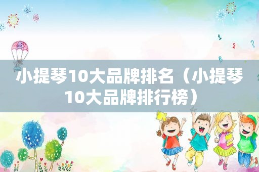 小提琴10大品牌排名（小提琴10大品牌排行榜）