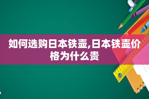 如何选购日本铁壶,日本铁壶价格为什么贵