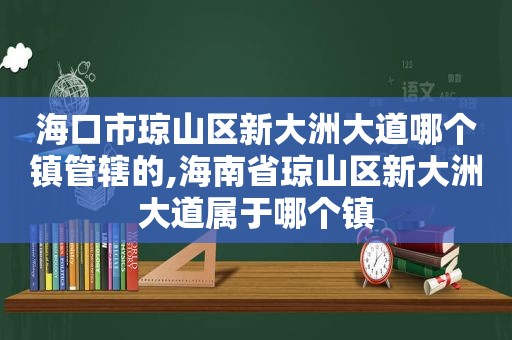 海口市琼山区新大洲大道哪个镇管辖的,海南省琼山区新大洲大道属于哪个镇