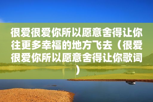 很爱很爱你所以愿意舍得让你往更多幸福的地方飞去（很爱很爱你所以愿意舍得让你歌词）