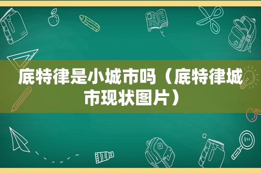 底特律是小城市吗（底特律城市现状图片）