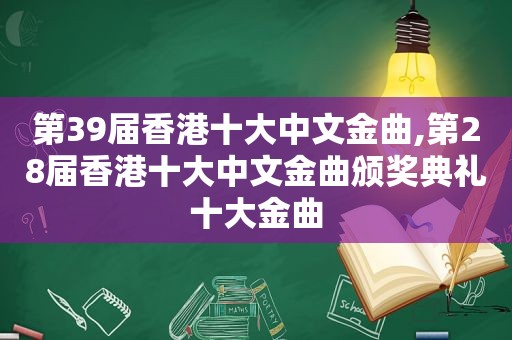 第39届香港十大中文金曲,第28届香港十大中文金曲颁奖典礼十大金曲