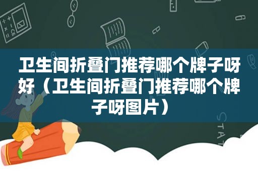 卫生间折叠门推荐哪个牌子呀好（卫生间折叠门推荐哪个牌子呀图片）