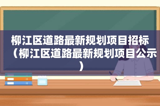 柳江区道路最新规划项目招标（柳江区道路最新规划项目公示）