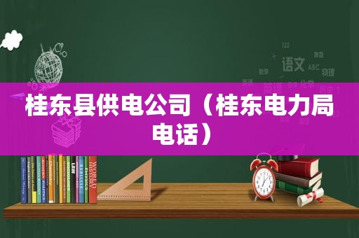 桂东县供电公司（桂东电力局电话）