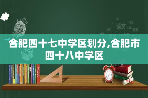 合肥四十七中学区划分,合肥市四十八中学区