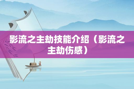 影流之主劫技能介绍（影流之主劫伤感）