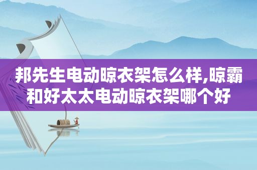 邦先生电动晾衣架怎么样,晾霸和好太太电动晾衣架哪个好