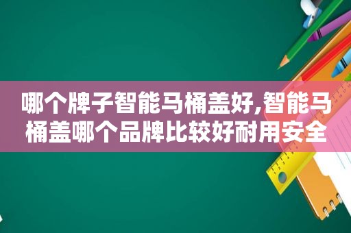 哪个牌子智能马桶盖好,智能马桶盖哪个品牌比较好耐用安全