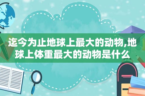 迄今为止地球上最大的动物,地球上体重最大的动物是什么