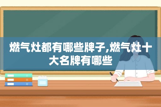 燃气灶都有哪些牌子,燃气灶十大名牌有哪些