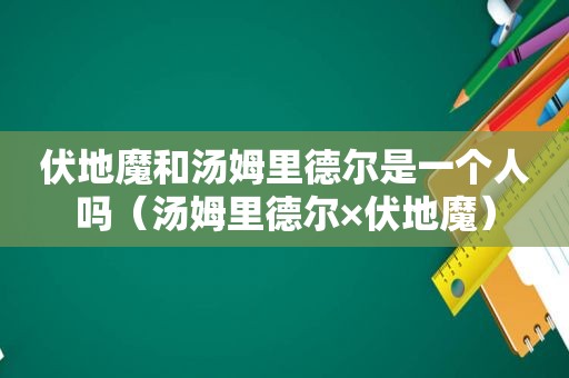 伏地魔和汤姆里德尔是一个人吗（汤姆里德尔×伏地魔）