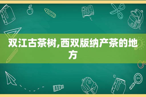 双江古茶树,西双版纳产茶的地方