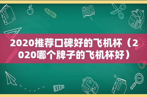 2020推荐口碑好的飞机杯（2020哪个牌子的飞机杯好）