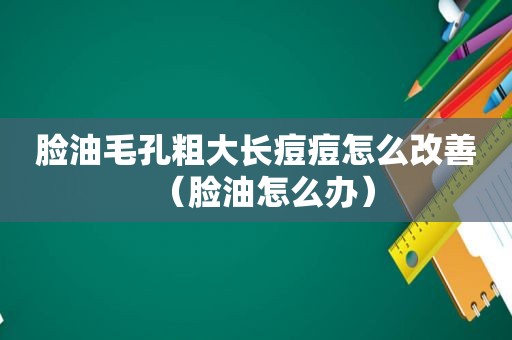 脸油毛孔粗大长痘痘怎么改善（脸油怎么办）