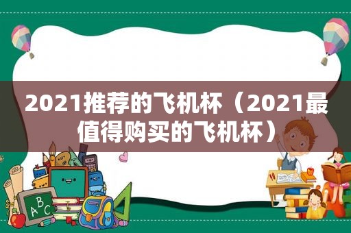 2021推荐的飞机杯（2021最值得购买的飞机杯）