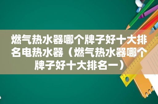 燃气热水器哪个牌子好十大排名电热水器（燃气热水器哪个牌子好十大排名一）