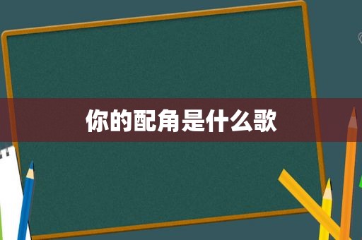 你的配角是什么歌