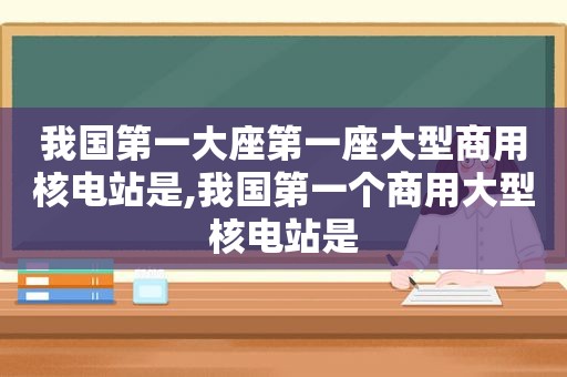 我国第一大座第一座大型商用核电站是,我国第一个商用大型核电站是