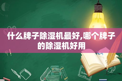 什么牌子除湿机最好,哪个牌子的除湿机好用