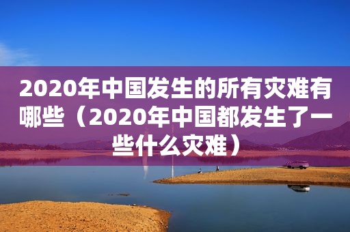 2020年中国发生的所有灾难有哪些（2020年中国都发生了一些什么灾难）