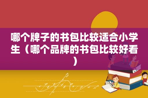 哪个牌子的书包比较适合小学生（哪个品牌的书包比较好看）