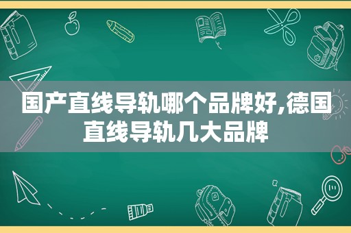 国产直线导轨哪个品牌好,德国直线导轨几大品牌