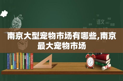 南京大型宠物市场有哪些,南京最大宠物市场