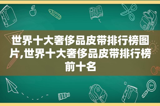 世界十大奢侈品皮带排行榜图片,世界十大奢侈品皮带排行榜前十名