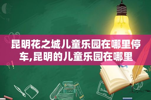 昆明花之城儿童乐园在哪里停车,昆明的儿童乐园在哪里