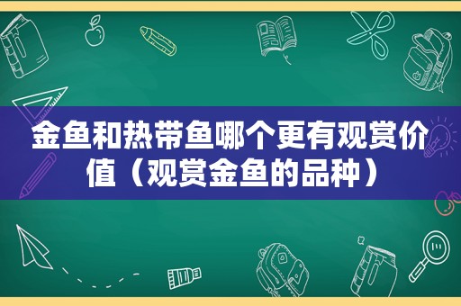 金鱼和热带鱼哪个更有观赏价值（观赏金鱼的品种）