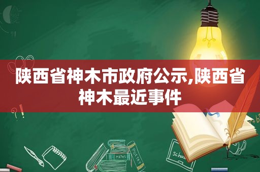 陕西省神木市 *** 公示,陕西省神木最近事件