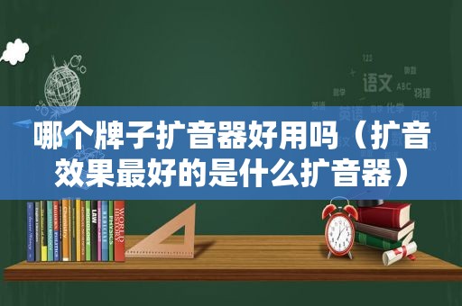 哪个牌子扩音器好用吗（扩音效果最好的是什么扩音器）